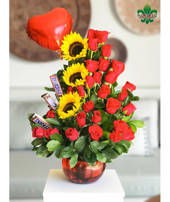 VICTORIA+3 BARRAS DE CHOCOLATES+GLOBO PEQ.